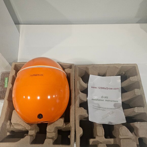 123 We Grow Orange Egg Shaped Hyproponic Indoor Garden System LED Lights - Picture 3 of 10